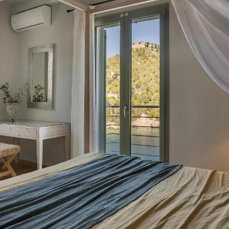 Magnificent Kefalonia Chalker 3 Bedrooms Seafornt Spectacular Sea Views Private Outdoor Pool Assos Villa